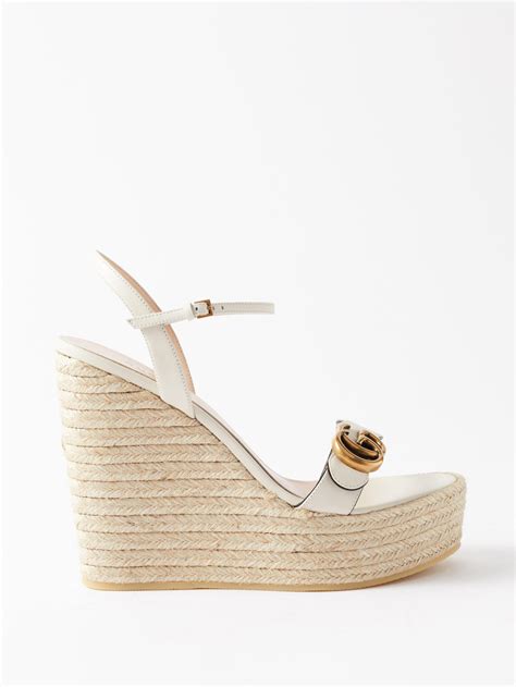 gucci marmont espadrilles|gucci espadrille wedges.